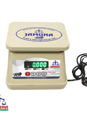 Weight Capacity 10kg x 1g Digital Weighing Machine / Weighing Scale with Front and Back Double Display for Kirana Shop, Kitchen and Commercial Purposes (Stainless steel pan size 7×9 inches, 175x225mm)