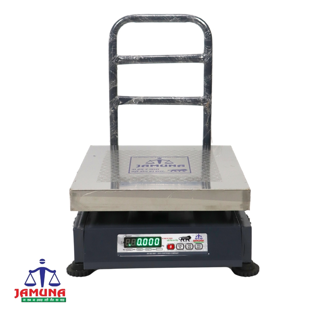 300kg Platform Scale (600x600mm) – Precision 20g – for Shops, Warehouses & Kitchens – Stainless Steel Platform with Calibration Certificate – Double Side Display…