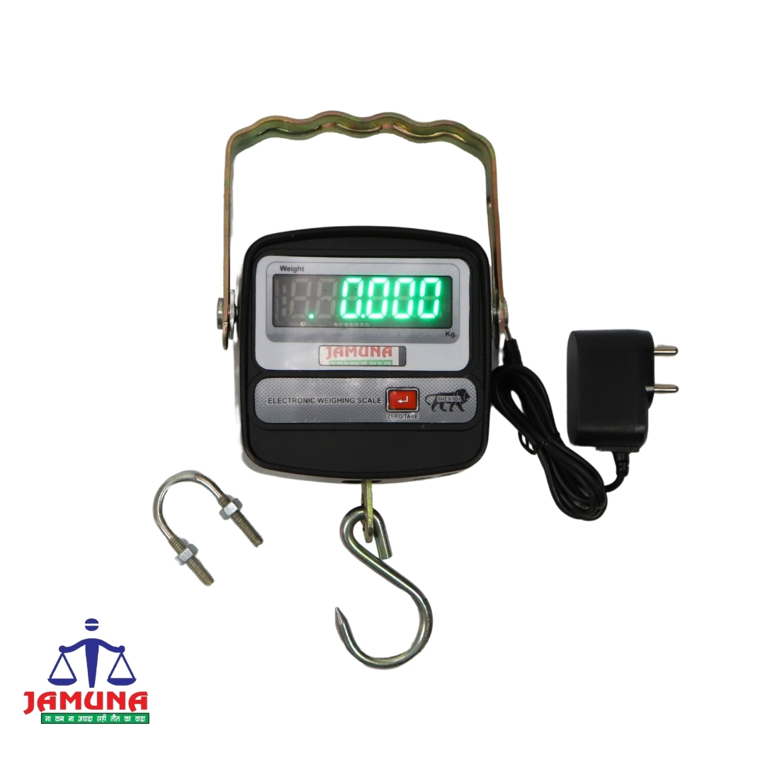50kg x 10g Digital Portable Hanging Weighing Scale with Stainless Steel Hook for Luggage, Cylinder, Fishing and Multipurpose Industrial Weighing Use