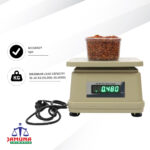 Weight Capacity 10kg x 1g Digital Weighing Machine / Weighing Scale with Front and Back Double Display for Kirana Shop, Kitchen and Commercial Purposes (Stainless steel pan size 7×9 inches, 175x225mm)